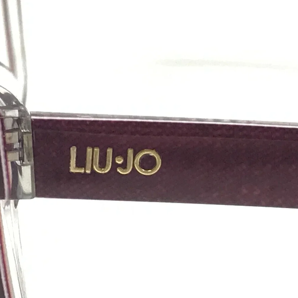 Liu Jo Eyeglasses Frames LJ2650 609 Burgundy Purple Denim Print Gold 52-15-135